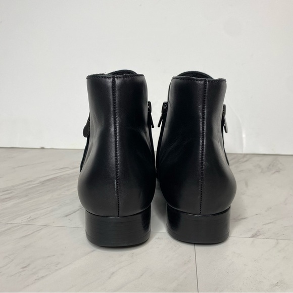 Munro Averee Black Leather Bootie 9 1/2 N - Picture 3 of 15